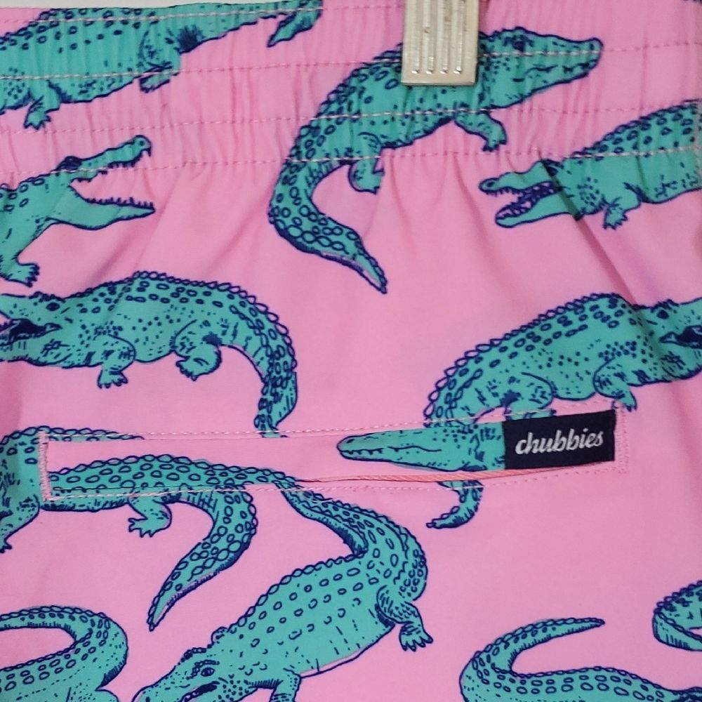 Chubbies The Glades 5.5" Classic Swim Trunks Alligator Print M NWT - Picture 4 of 10